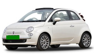 Rent a Car in Karpathos Fiat 500 (ETMR) Cabrio